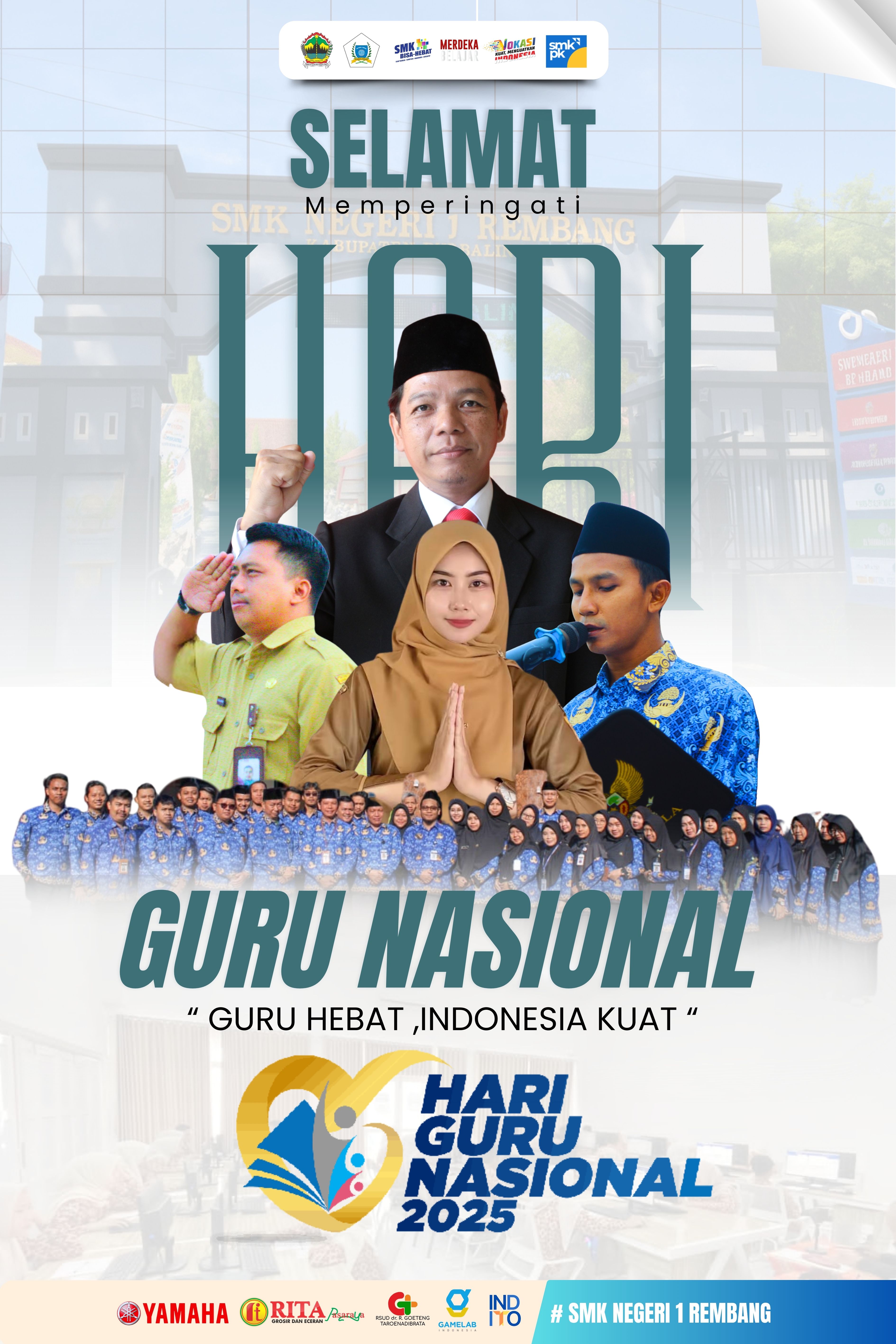 UPACARA BENDERA HGN DAN HUT PGRI KE-80