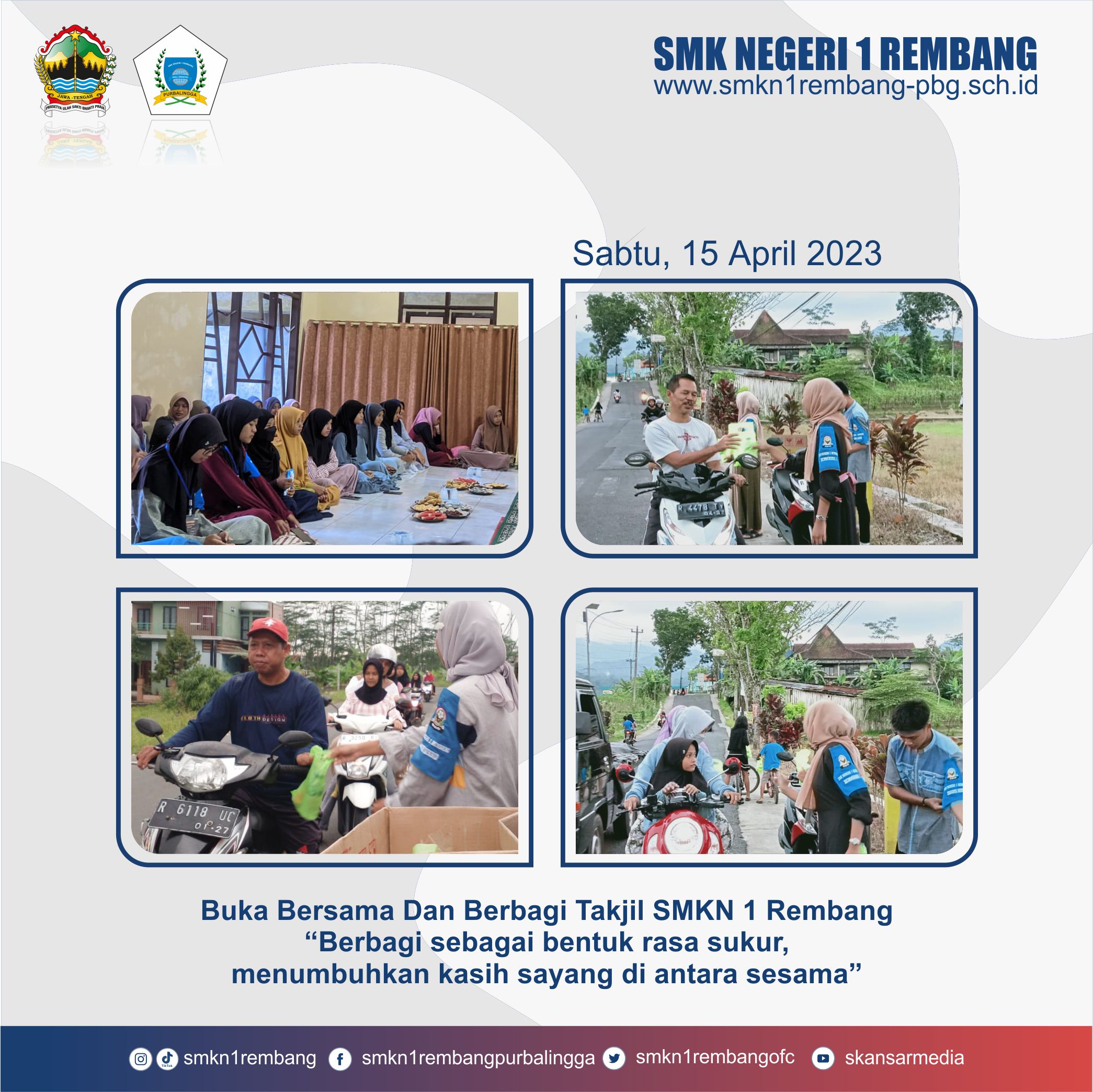 Kegiatan Pesantren Kilat, bagi takjil dan pengumpulan Zakat Fitrah