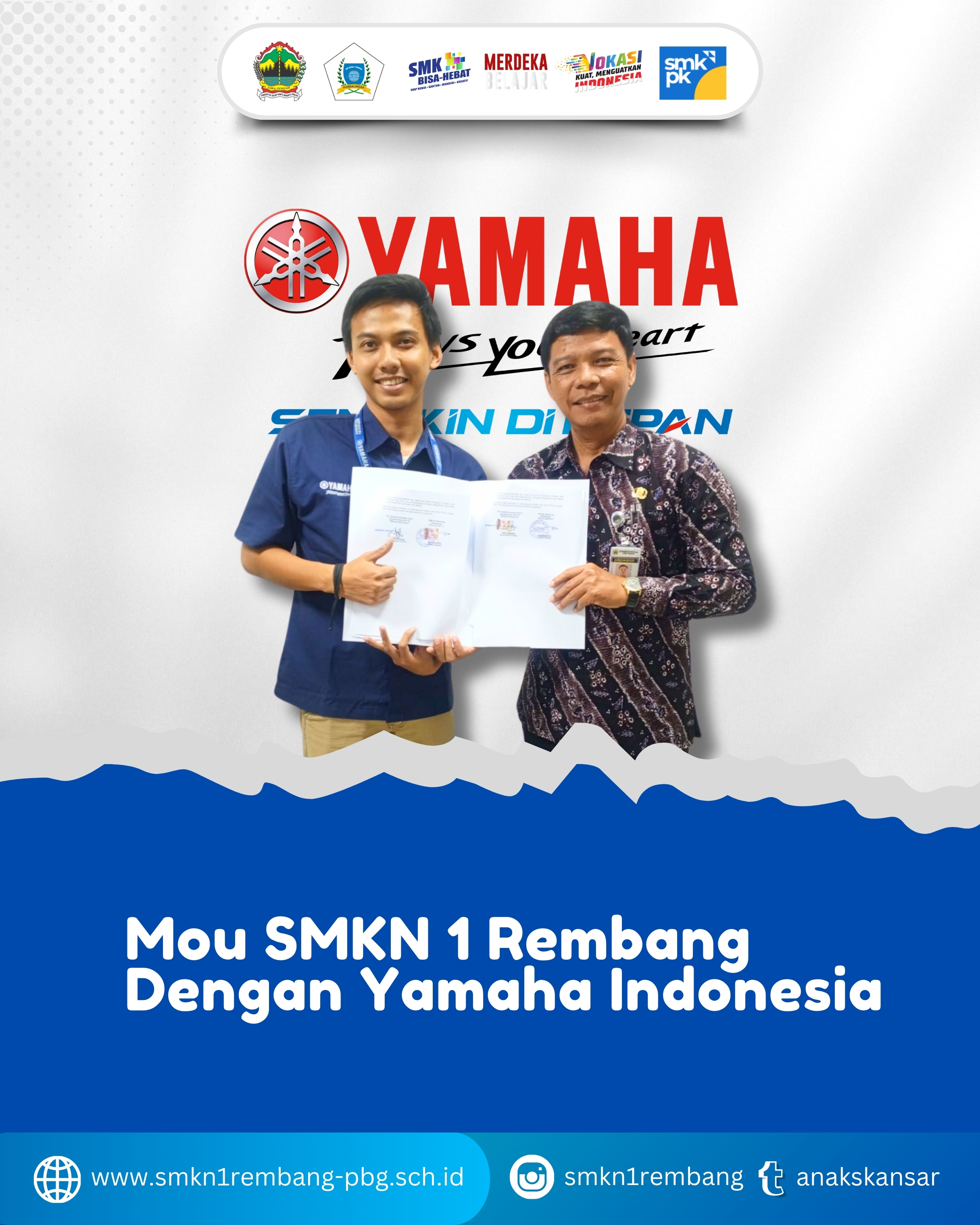 MoU SMKN 1 REMBANG Dengan YAMAHA INDONESIA