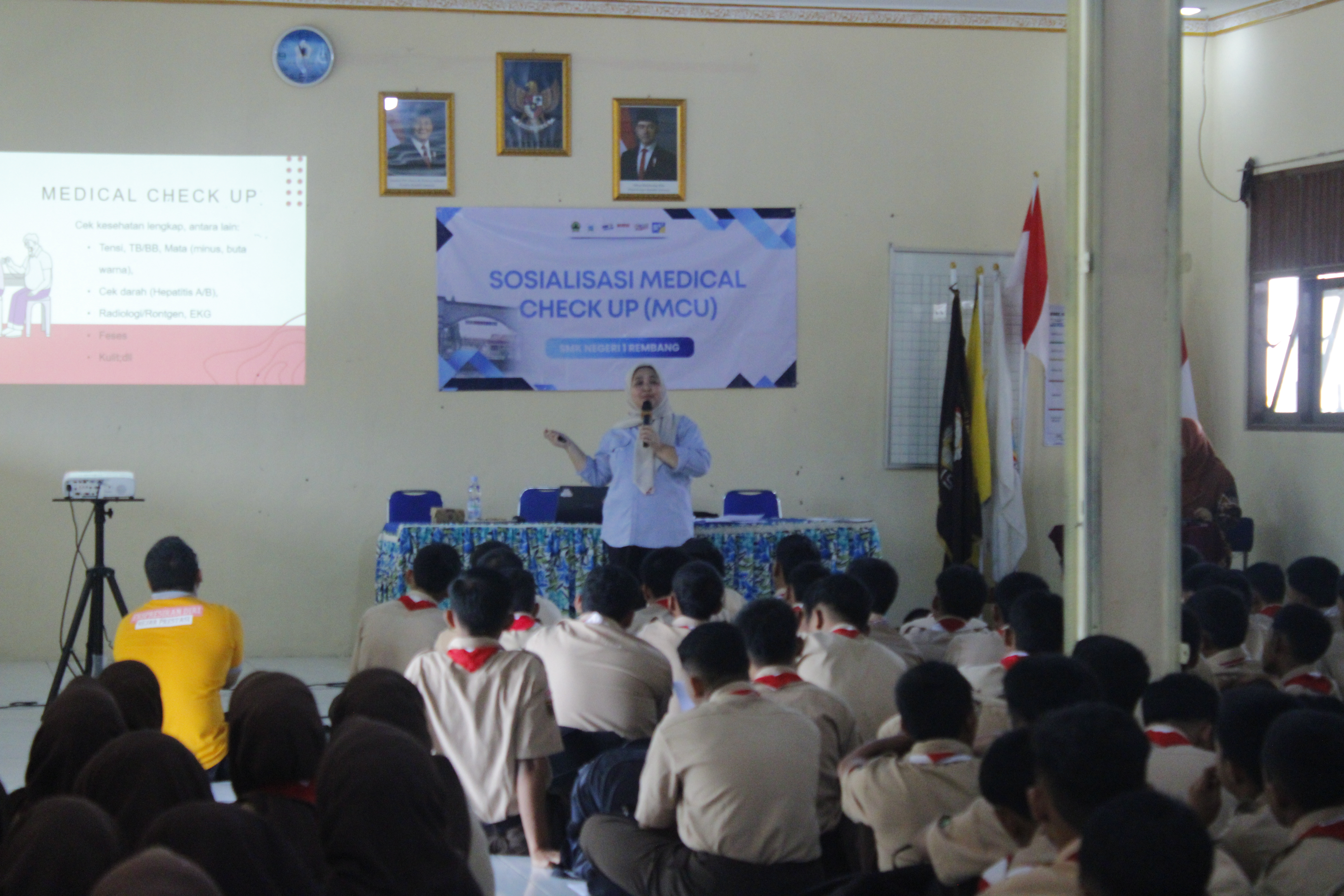 Sosialisasi Medical Check Up di SMK Negeri 1 Rembang: Pembekalan Kesehatan bagi Siswa Kelas XI dalam Menghadapi Dunia Kerja